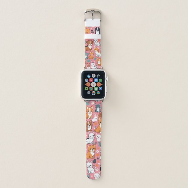  Cute cute animal apple watch Band (Front)