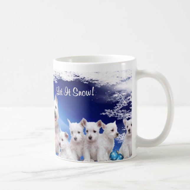 Cute, cute! Westie Puppy Let It Snow Coffee Mug (Right)