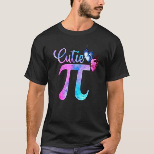 Cute    Cutie Pi Math Pie Butterfly Adorable Math T_Shirt