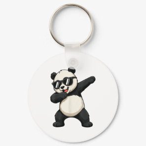 Cute Dabbing Panda Bear Outfit Boy Teen Men Dab An Keychain