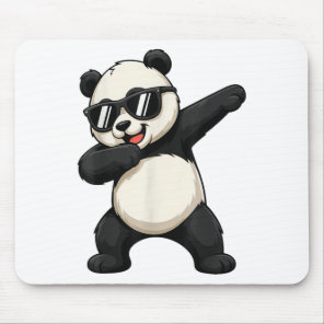 Cute Dabbing Panda Bear Outfit Boy Teen Men Dab An Mouse Pad