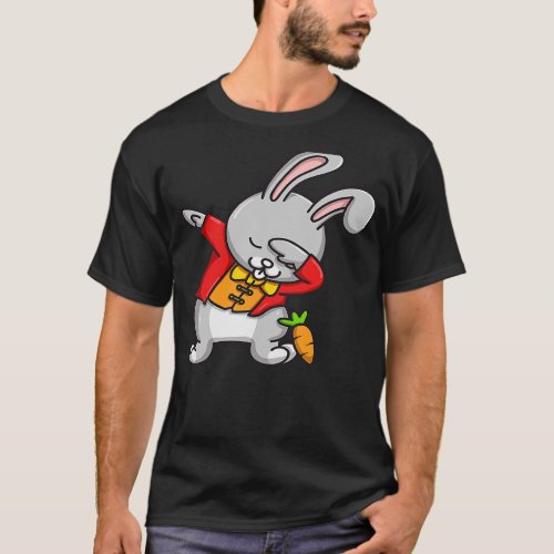 Cute Dabbing Rabbit Chinese New Year Rabbit 2023 T_Shirt