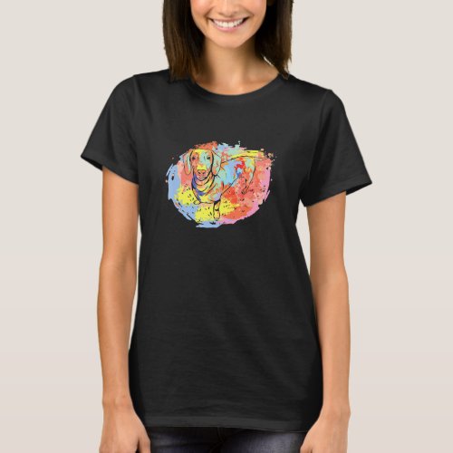 Cute Dachshund Art Dog Lover Shirt With Dachshund 