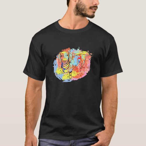 Cute Dachshund Art Dog Lover Shirt With Dachshund 