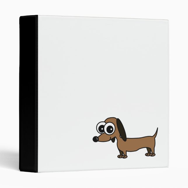 Cute Dachshund Binder (Front/Spine)