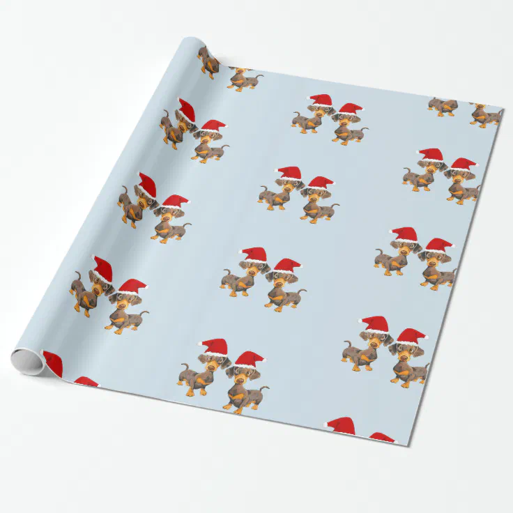 Dachshund Christmas Wrapping Paper 