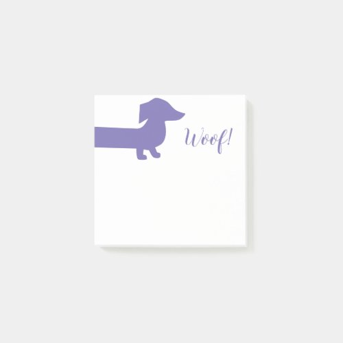 Cute Dachshund Custom Template Post_it Notes