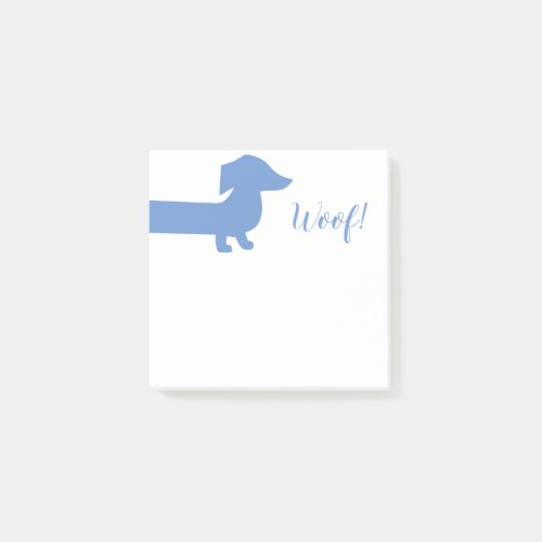 Cute Dachshund Custom Template Post_it Notes