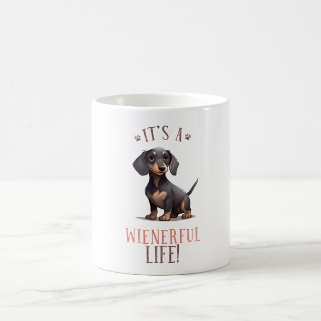 Cute Dachshund Dog Quote Coffee Mug (Center)