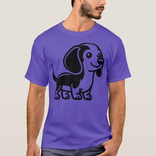 Cute Dachshund Dog T_Shirt