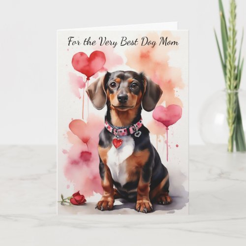 Cute Dachshund Dog You Make My Tail Wag Card