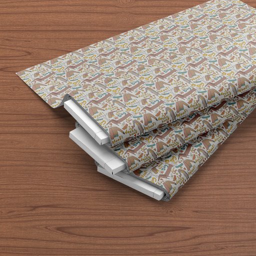 Cute Dachshund Dogs Cartoon Seamless Pattern Fabric