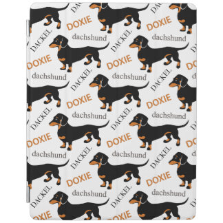 Cute Dachshund Doxie Dog Pattern iPad Smart Cover