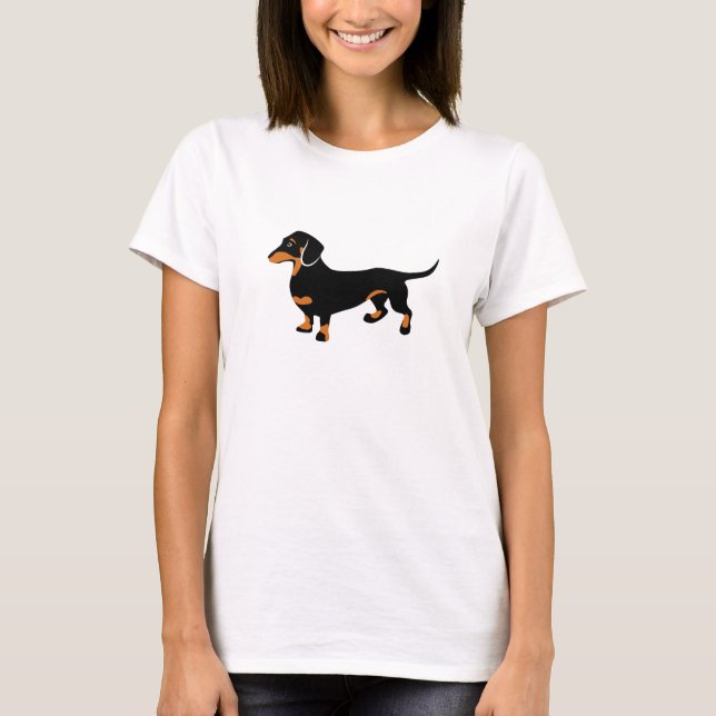 Cute Dachshund - Doxie Dog T-Shirt (Front)