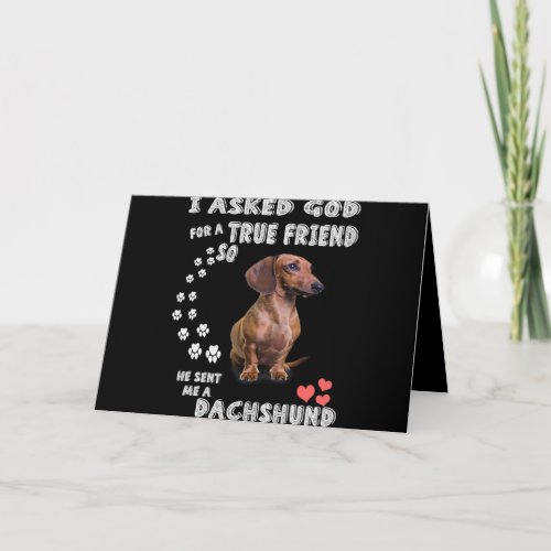 Cute Dachshund Doxie Girl Gifts Dachshund Mom Card