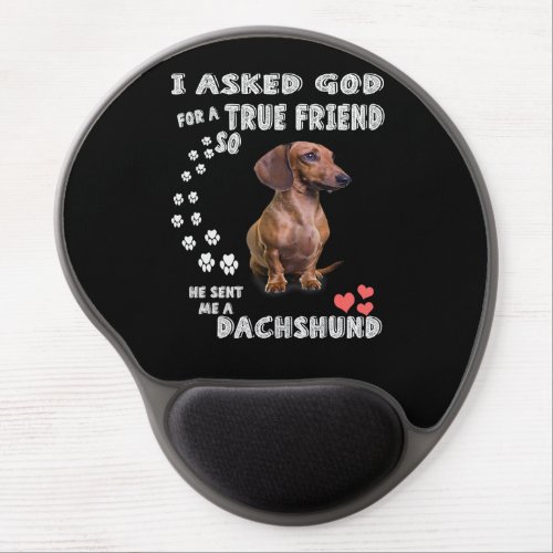 Cute Dachshund Doxie Girl Gifts Dachshund Mom Gel Mouse Pad