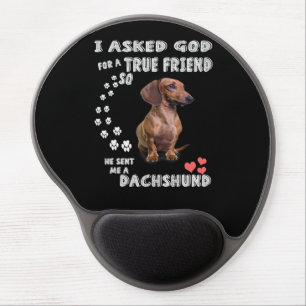 Cute Dachshund Doxie Girl Gifts Dachshund Mom Gel Mouse Pad