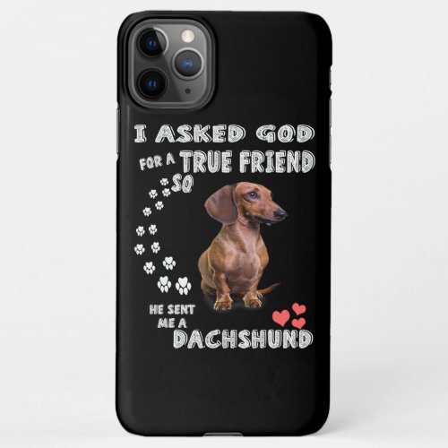 Cute Dachshund Doxie Girl Gifts Dachshund Mom iPhone 11Pro Max Case