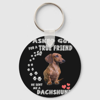 Cute Dachshund Doxie Girl Gifts Dachshund Mom Keychain