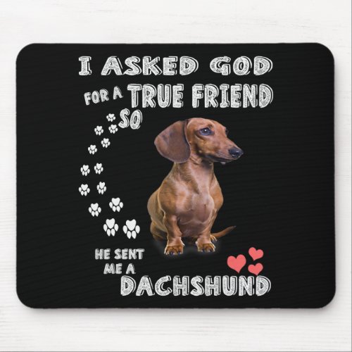 Cute Dachshund Doxie Girl Gifts Dachshund Mom Mouse Pad