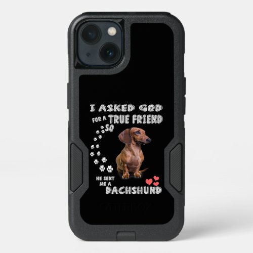 Cute Dachshund Doxie Girl Gifts Dachshund Mom iPhone 13 Case