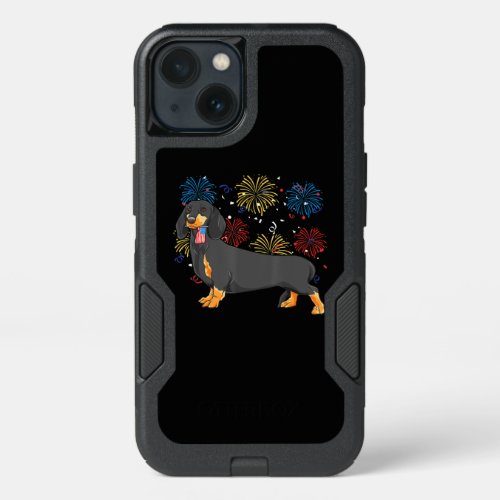 Cute Dachshund Doxie Lover Weiner Dog Mom Dad Kids iPhone 13 Case