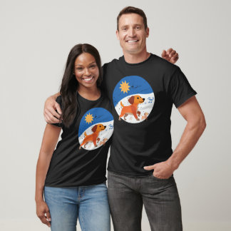 Cute Dachshund Family Sunny Day Vibes T-Shirt