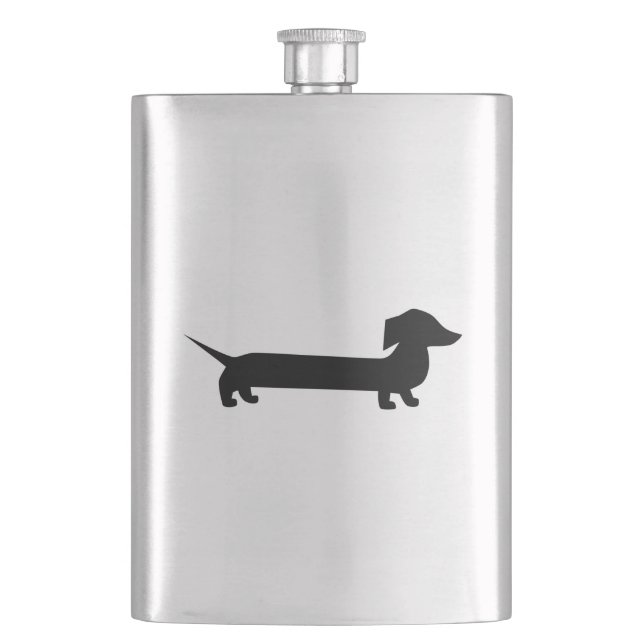 Cute Dachshund Flask (Front)