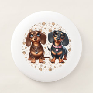 Cute dachshund friends Wham-O frisbee