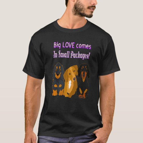 Cute Dachshund Funny Wiener Dog 2 T_Shirt