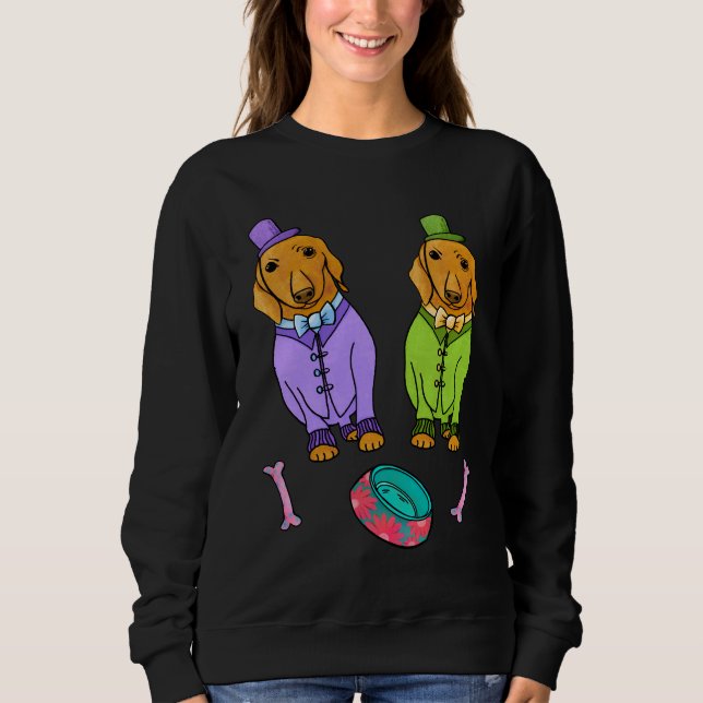 Cute Dachshund Love Sweatshirt (Front)