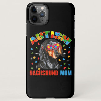 Cute Dachshund Lover Autism Awareness Dog Mom Gift iPhone 11Pro Max Case