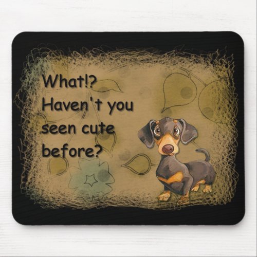 cute dachshund mouse pad