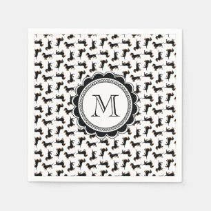 Cute Dachshund Pattern Napkins