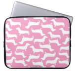 Cute Dachshund Pattern Perfect Gift For Doxie Love Laptop Sleeve at Zazzle