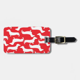 Cute Dachshund Pattern Perfect Gift for Doxie Love Luggage Tag