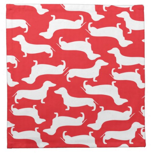 Cute Dachshund Pattern Perfect Gift for Doxie Love Napkin