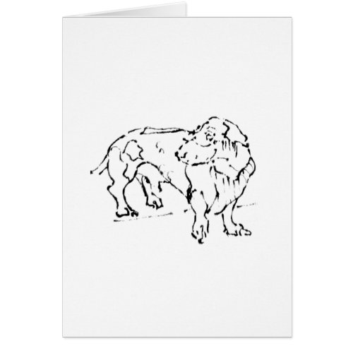 Cute Dachshund  – Personalized Dog Cards