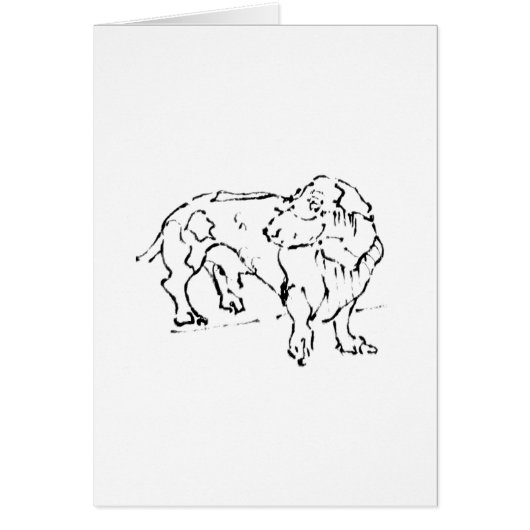 Cute Dachshund  – Personalized Dog Cards (Front)