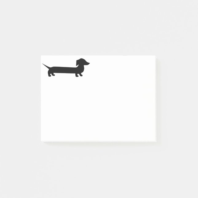 Cute Dachshund Post-it Notes (Front)