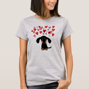 dachshund valentine shirt