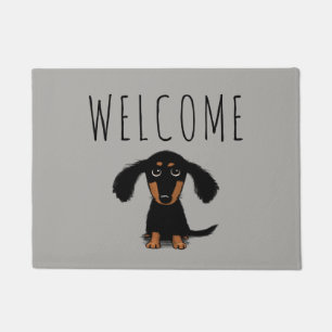 Cute Dachshund Puppy Wiener Dog Welcome Mat