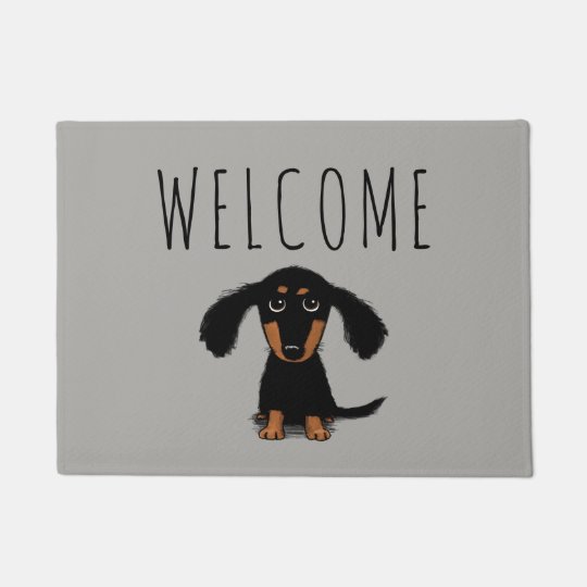 Cute Dachshund Puppy Wiener Dog Mat