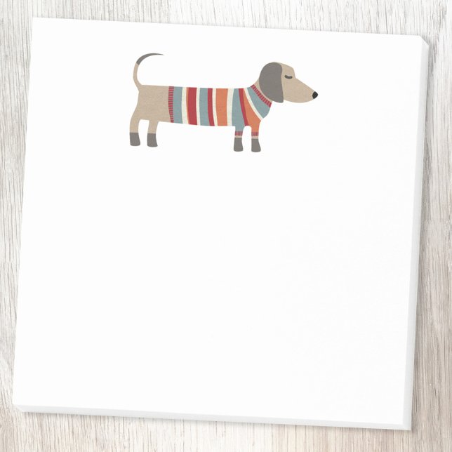 Cute Dachshund Sausage Dog Post-it Notes (Dachshund Wiener Sausage Dog fun post it notes)