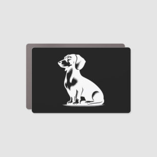 Cute Dachshund Stylish Little Hunting Dog Car Magnet
