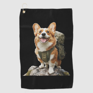 Cute Dachshund Stylish Little Hunting Dog Golf Towel