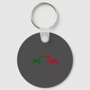 Cute Dachshund Valentines Patrick's Day Lover Dog  Keychain