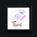 Cute Dachshund Weiner Dog Lover Party Pink Gift Box<br><div class="desc">Cute Dachshund Weiner Dog Lover Party Pink gift box illustrated by international designer Kathrin Legg</div>