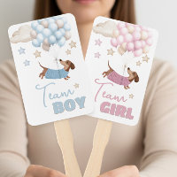 Cute Dachshund Wiener Dog Gender Reveal Voting