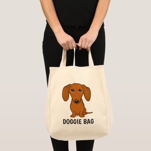 Cute Dachshund Wiener Dog Puppy Doggie Bag Tote